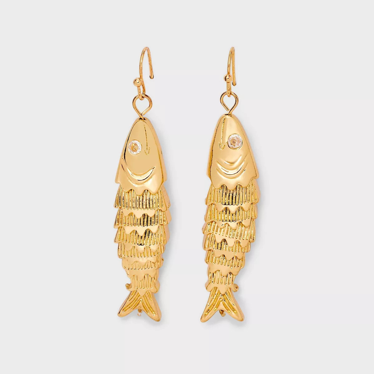 Lucky Fish Drop Earrings - Universal Thread™ Gold | Target