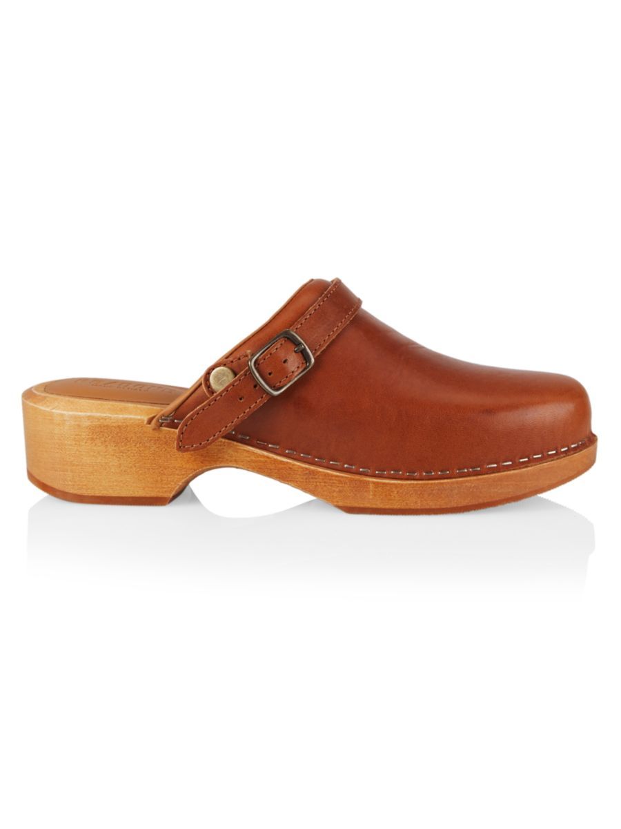 70s Classic Leather Clogs | Saks Fifth Avenue