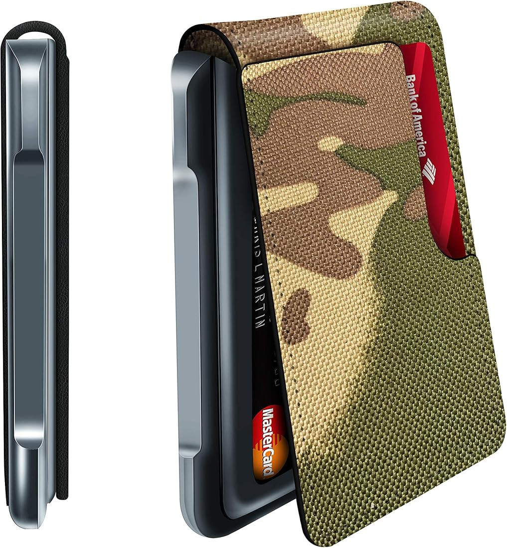 Amazon.com: Mens Wallet Tactical Bifold Wallets for Men Metal RFID Blocking Aluminum Money Cards ... | Amazon (US)