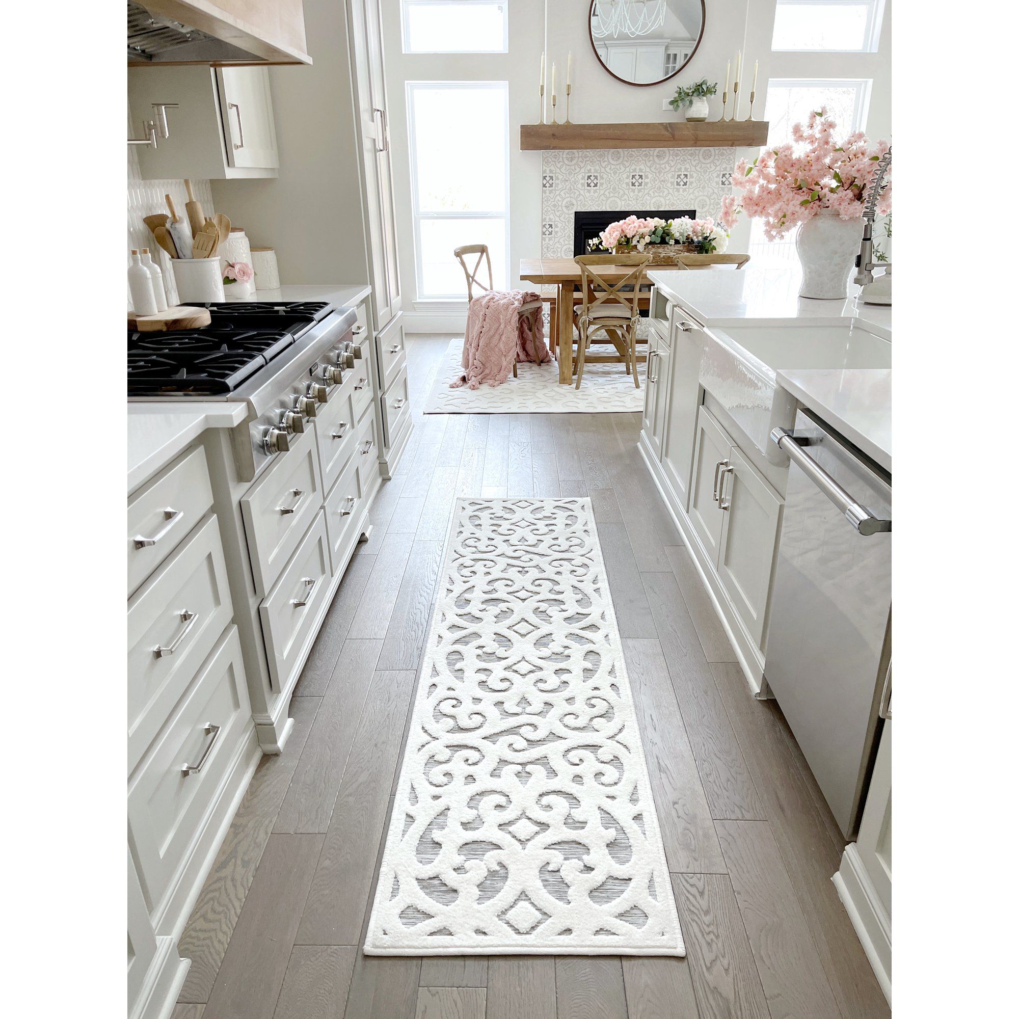 My Texas House Boucle Irongate Indoor Area Rug | Walmart (US)