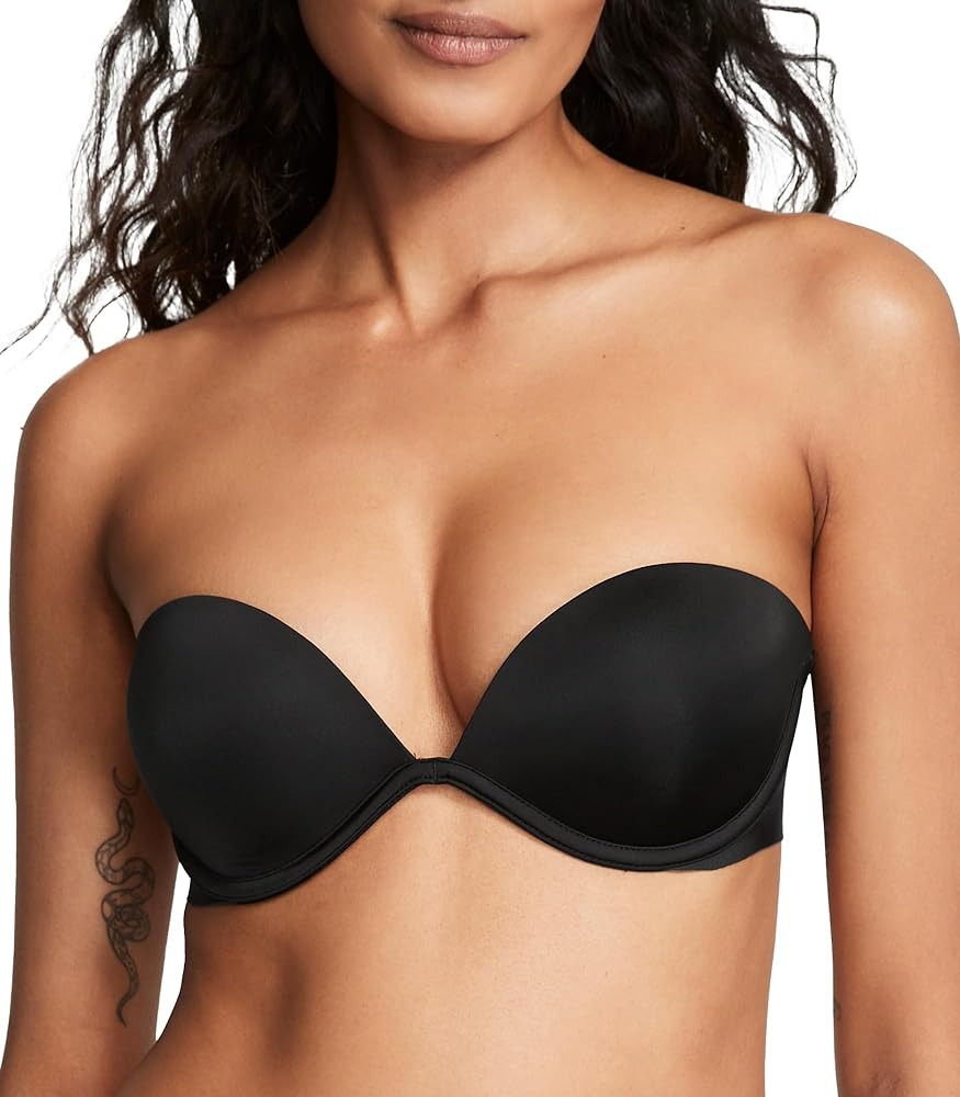 Victoria's Secret Women's Everyway Low Back Clear Strap Push Up Strapless Bra, Bras for Women (32... | Amazon (US)
