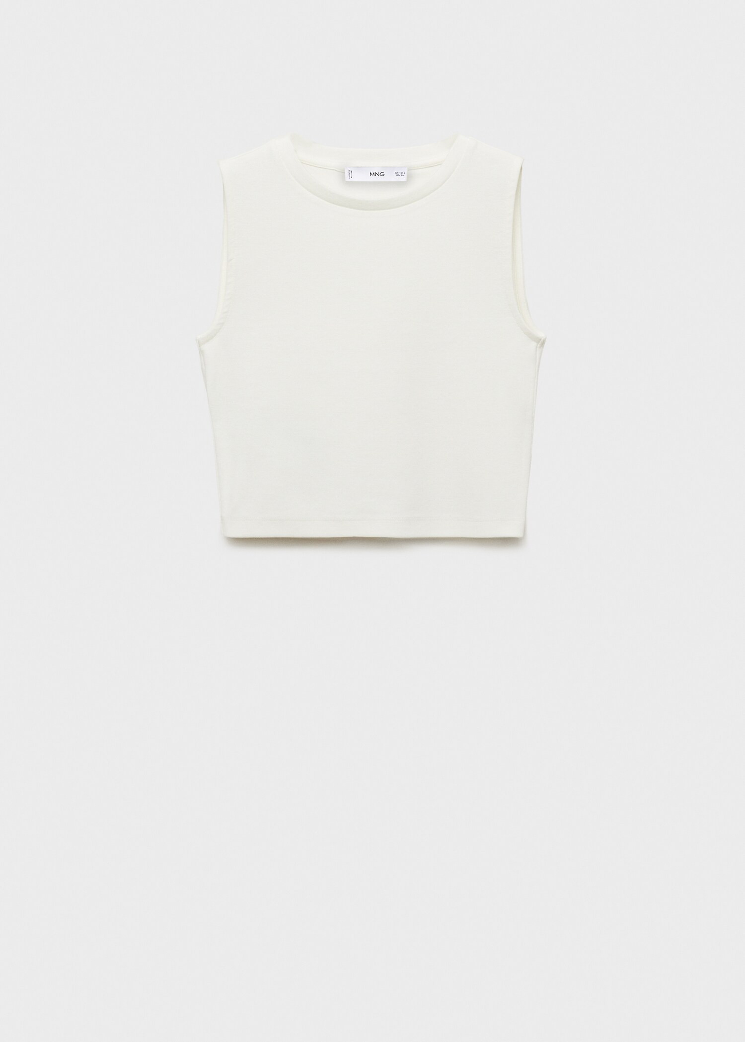 Sleeveless cotton crop top - Women | MANGO United Kingdom | MANGO (UK)