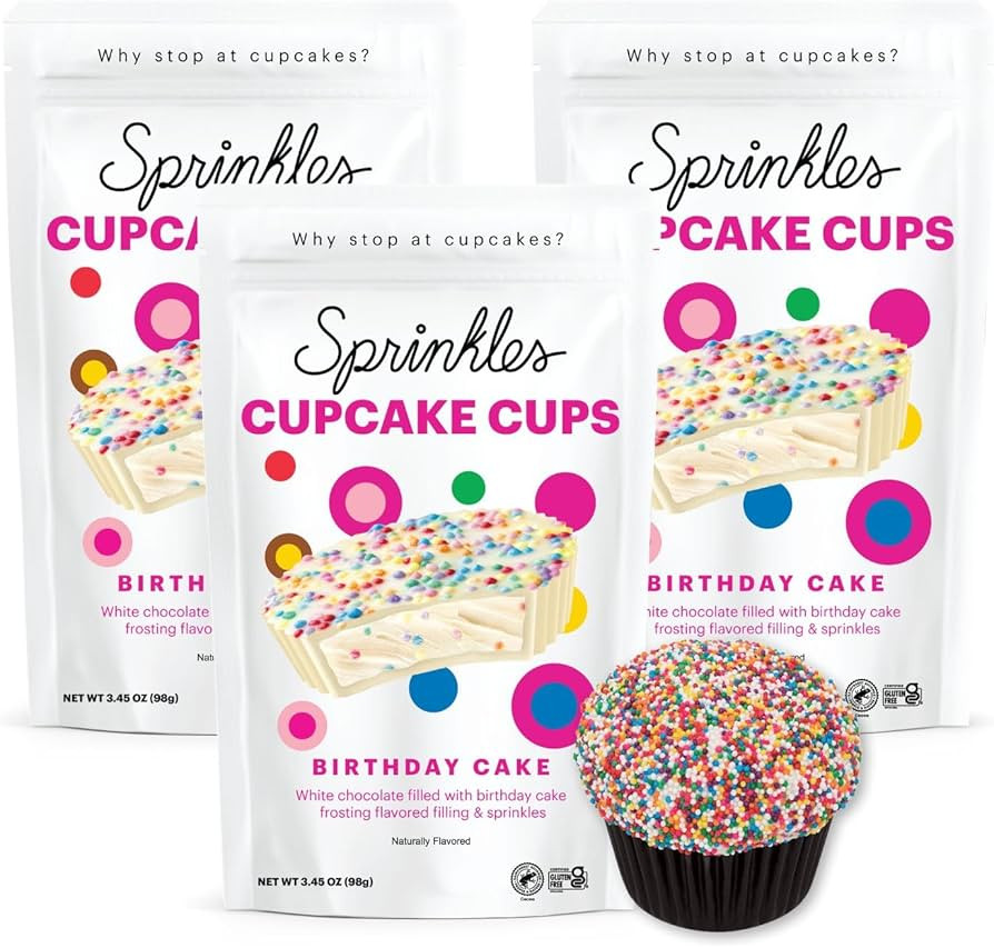 Sprinkles Cupcake Cups, Inspired by our Iconic Cupcake Flavors, Individually Wrapped Chocolate Sn... | Amazon (US)