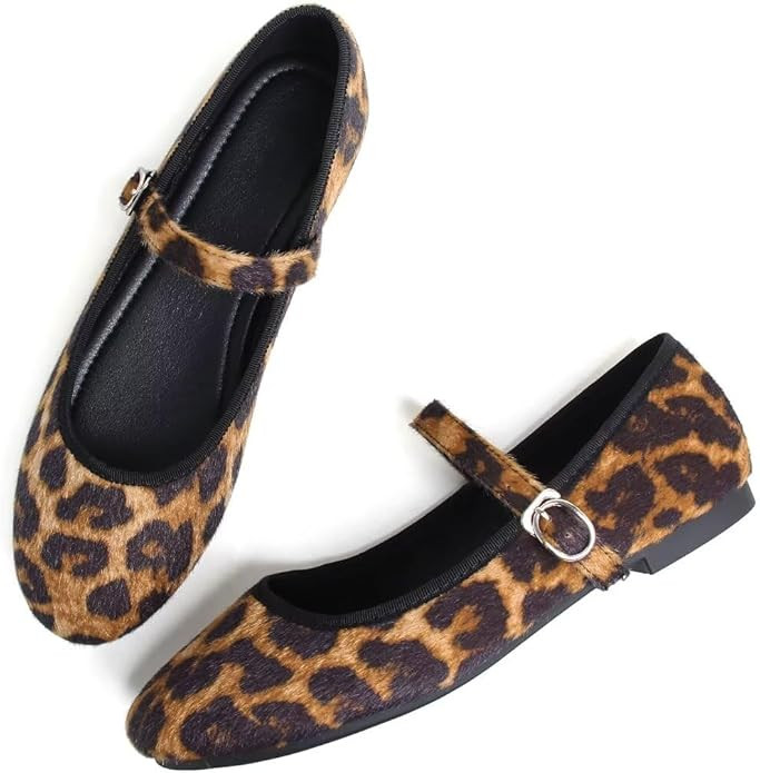Stunner Women's Mary Jane Flats Fashion Round Toe Ballet Flat Shoes Comfortable Ankle Strap Flats... | Amazon (US)