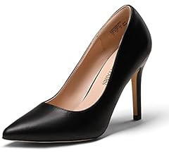 DREAM PAIRS Women's Closed Toe High Heels Dress Pointed Toe Wedding Pump Shoes | Amazon (US)