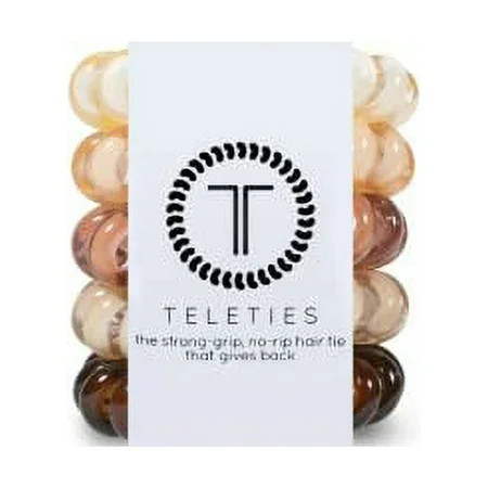 TELETIES - Ponytail Holder Hair Ties Women - Tiny 5 Pack For the Love of Nudes | Walmart (US)