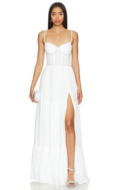 V. Chapman Gwen Gown in White from Revolve.com | Revolve Clothing (Global)