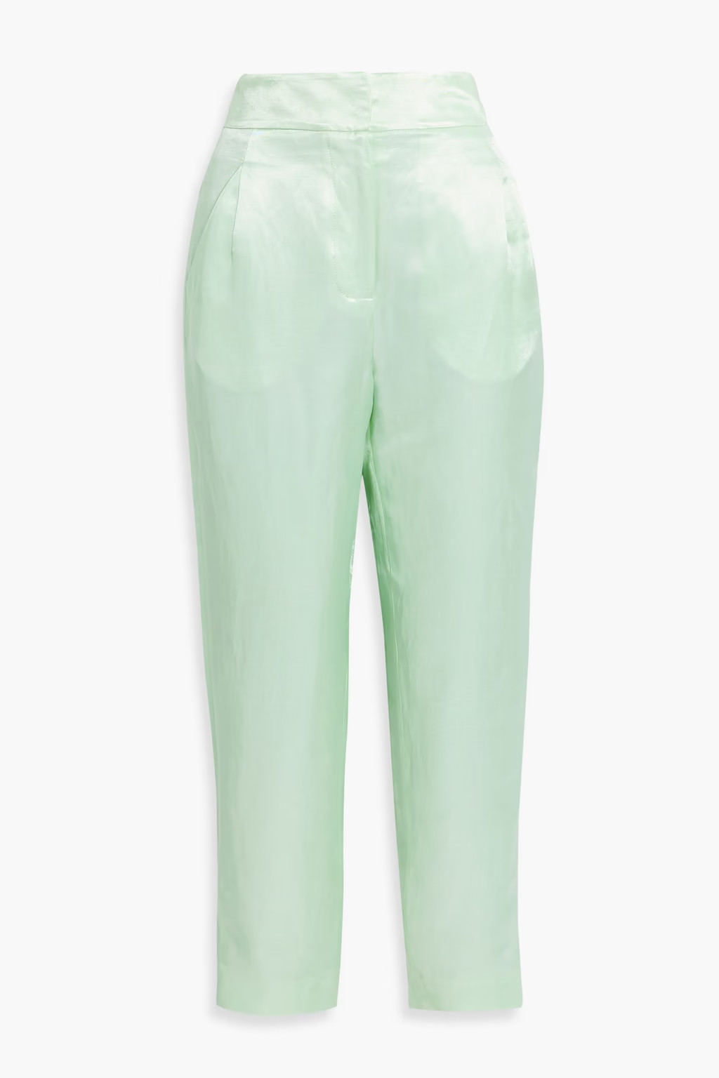 Bianca satin-twill tapered pants | The Outnet (US and CA)