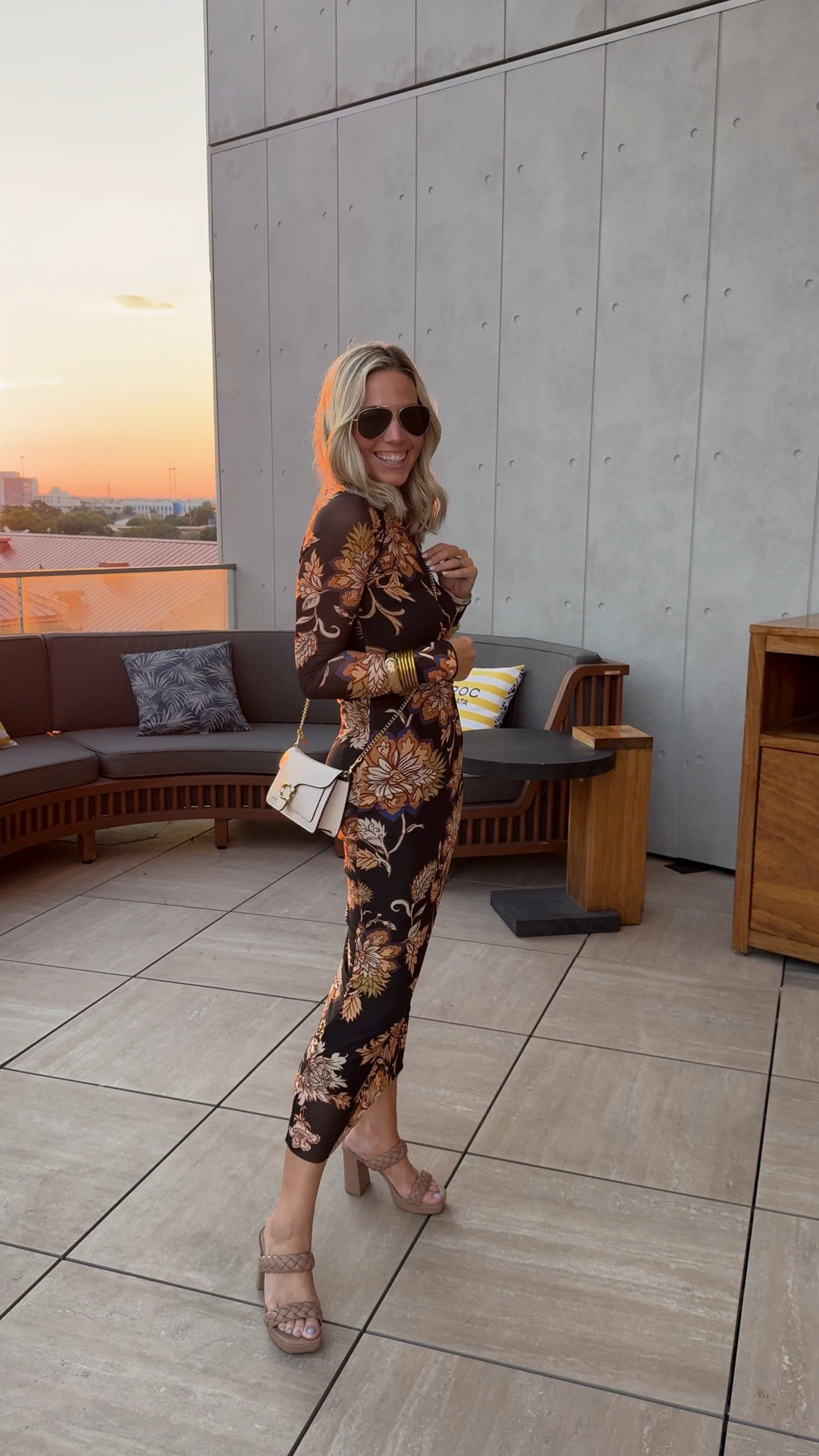 San Antonio dinner OOTN
Dress- flying tomato but unable to link it from there on LTK so found one on Showpow and linking that one below! FT one (my exact dress) will be linked on my Instagram story 
Shoes: old Target
Necklace and charm: Harvest, use code BOBBI15 for 15% off
Sunnies: Rayban 
Purse: coach 

#LTKFindsUnder100 #LTKParties #LTKVideo