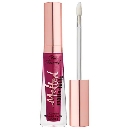 Too Faced Melted Matte-Tallic Liquified Metallic Matte Lipstick I Dare You .23 oz | Sephora (US)