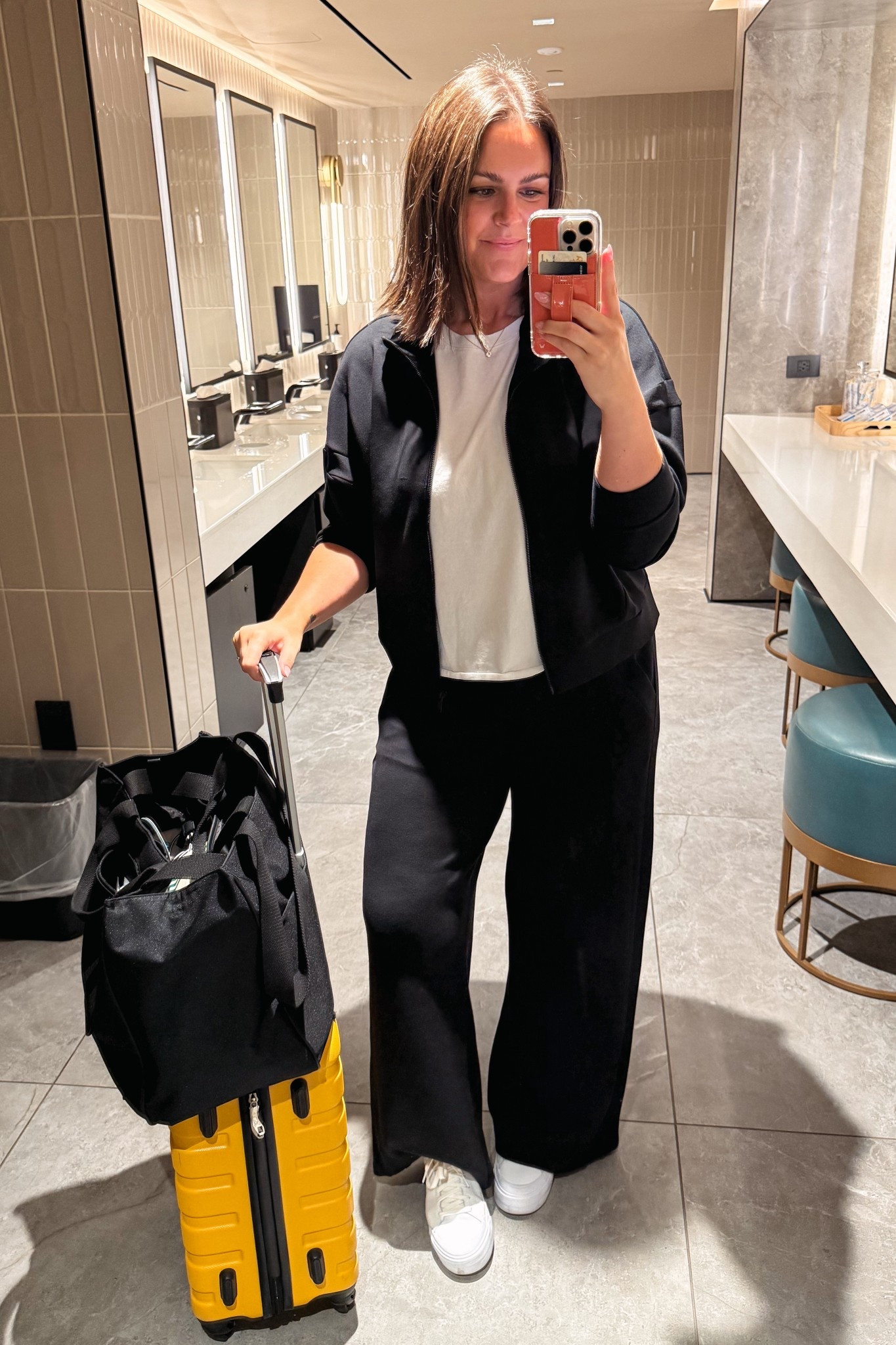 My favorite travel outfit & loungewear is on major sale today (9/14) 👏🏻👏🏻 code AE30

I do an XL in these pieces (if you’re in between, size up for a slightly oversized fit like mine)

Walli case code: courtneyhamiltonn

SO comfy, you won’t regret it 👏🏻👏🏻

Loungewear, travel clothes, errands outfit, mom style, midsize, size 12, casual 

#LTKFindsUnder100 #LTKTravel #LTKStyleTip