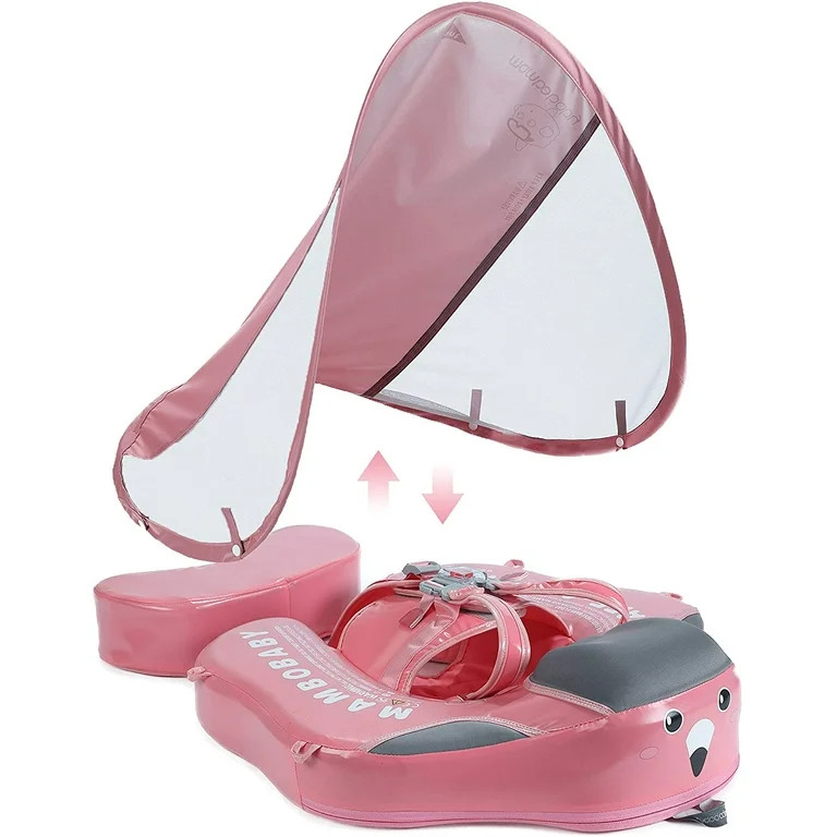HECCEI Mambobaby Baby Floats with UPF50+ Canopy Non-inflatable Pool Float No Flip Over for infant... | Walmart (US)