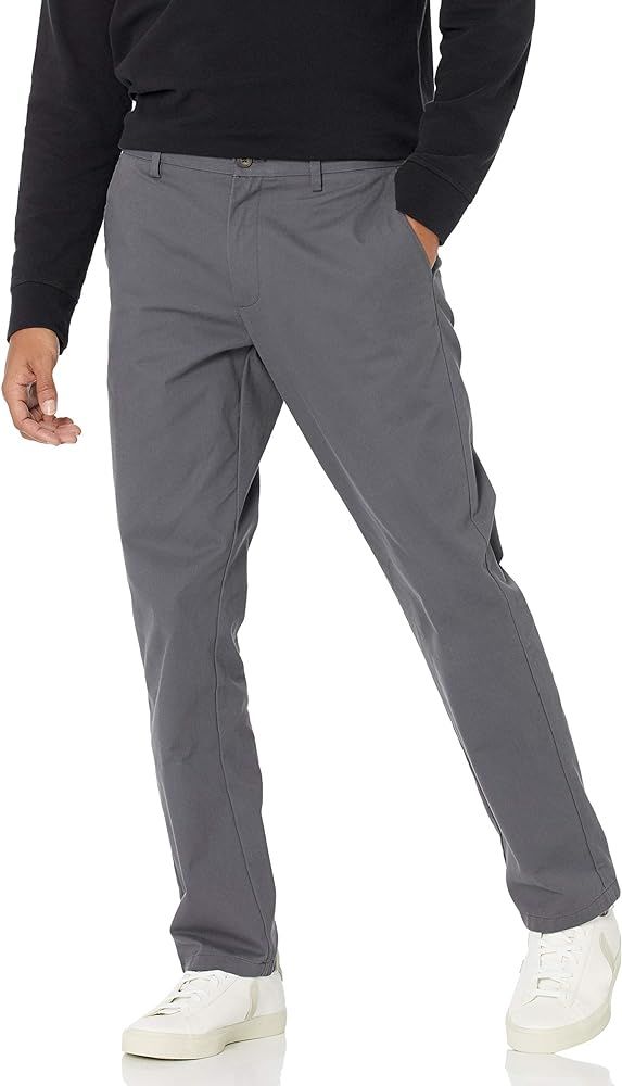 Amazon Essentials Men's Slim-fit Wrinkle-Resistant Flat-Front Chino Pant | Amazon (US)