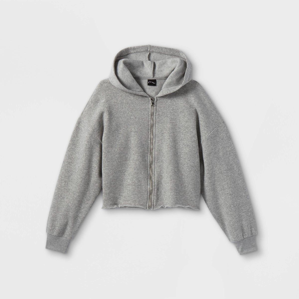 Girls' Boxy Cropped Zip-Up Hoodie Sweatshirt - art class™ | Target