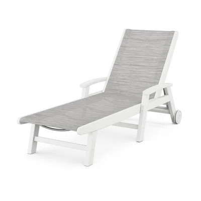 POLYWOOD Coastal Chaise with Wheels | Wayfair North America