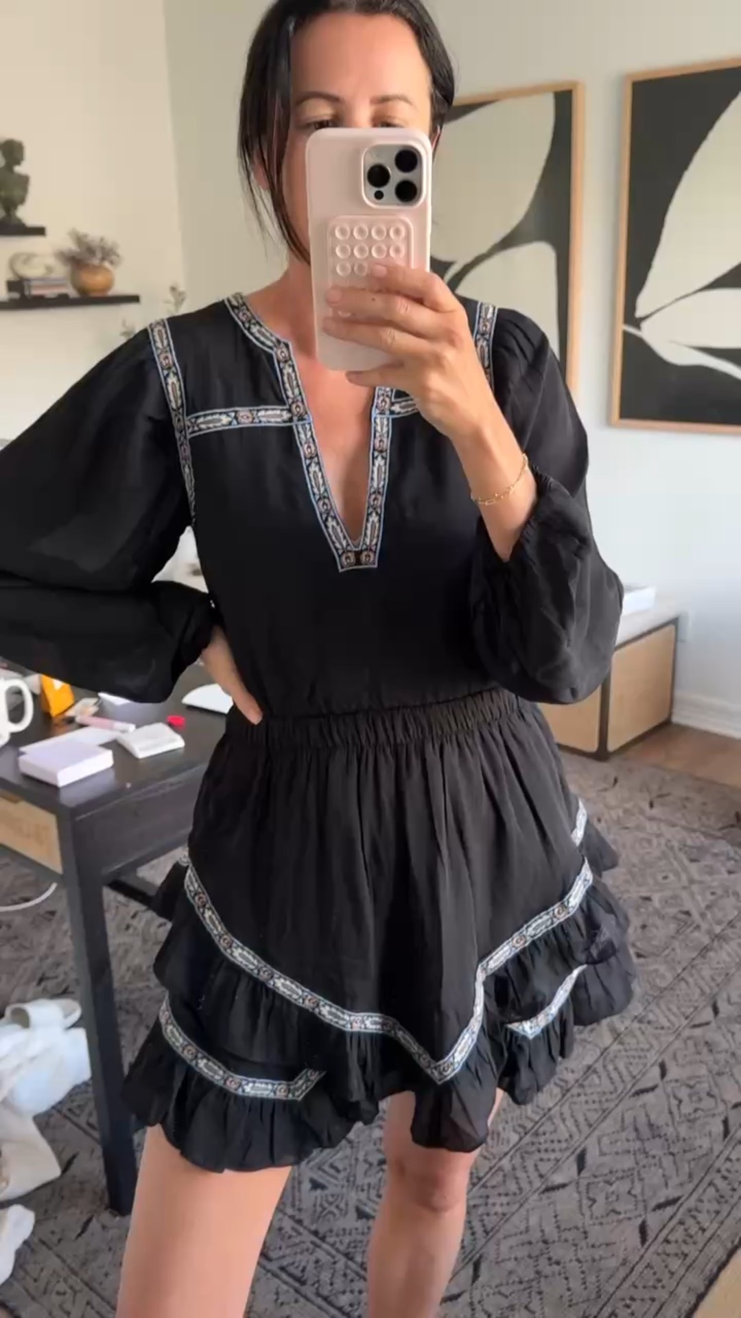 This mini dress is now on clearance and you can take an additional 15% off with code DENIMAF!! So cute for a country concert!! 

#LTKTall #LTKootd #LTKSaleAlert