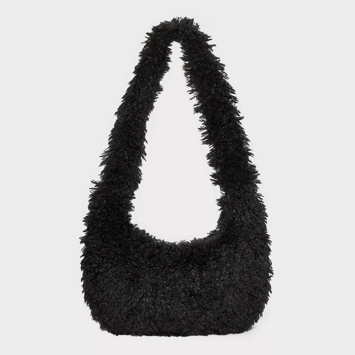 Slouchy Faux Fur Hobo Shoulder Handbag - Wild Fable™ | Target