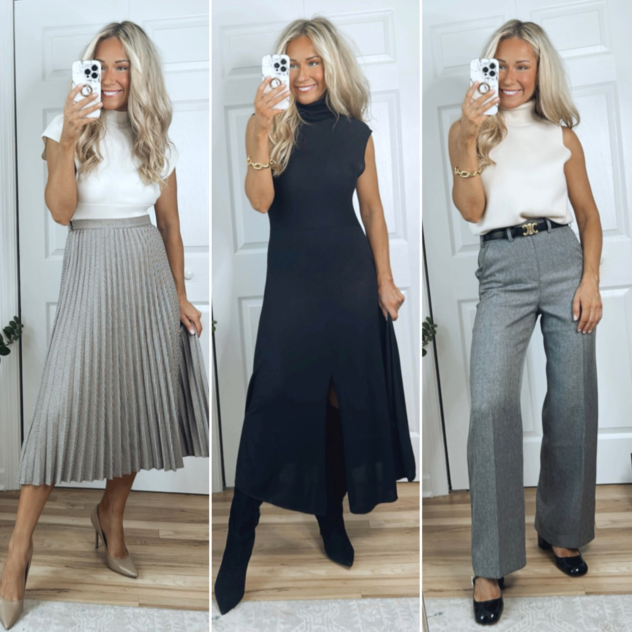 Dainty Plaid Pleated Midi Skirt curated on LTK