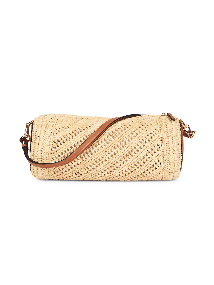 Women's LOEWE x Paula's Ibiza Raffia Bracelet Pouch - Natural Tan | Saks Fifth Avenue
