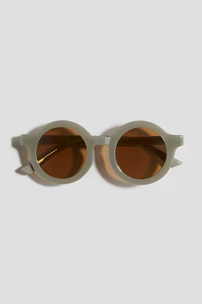 H & M - Round Sunglasses - Green | H&M (US + CA)