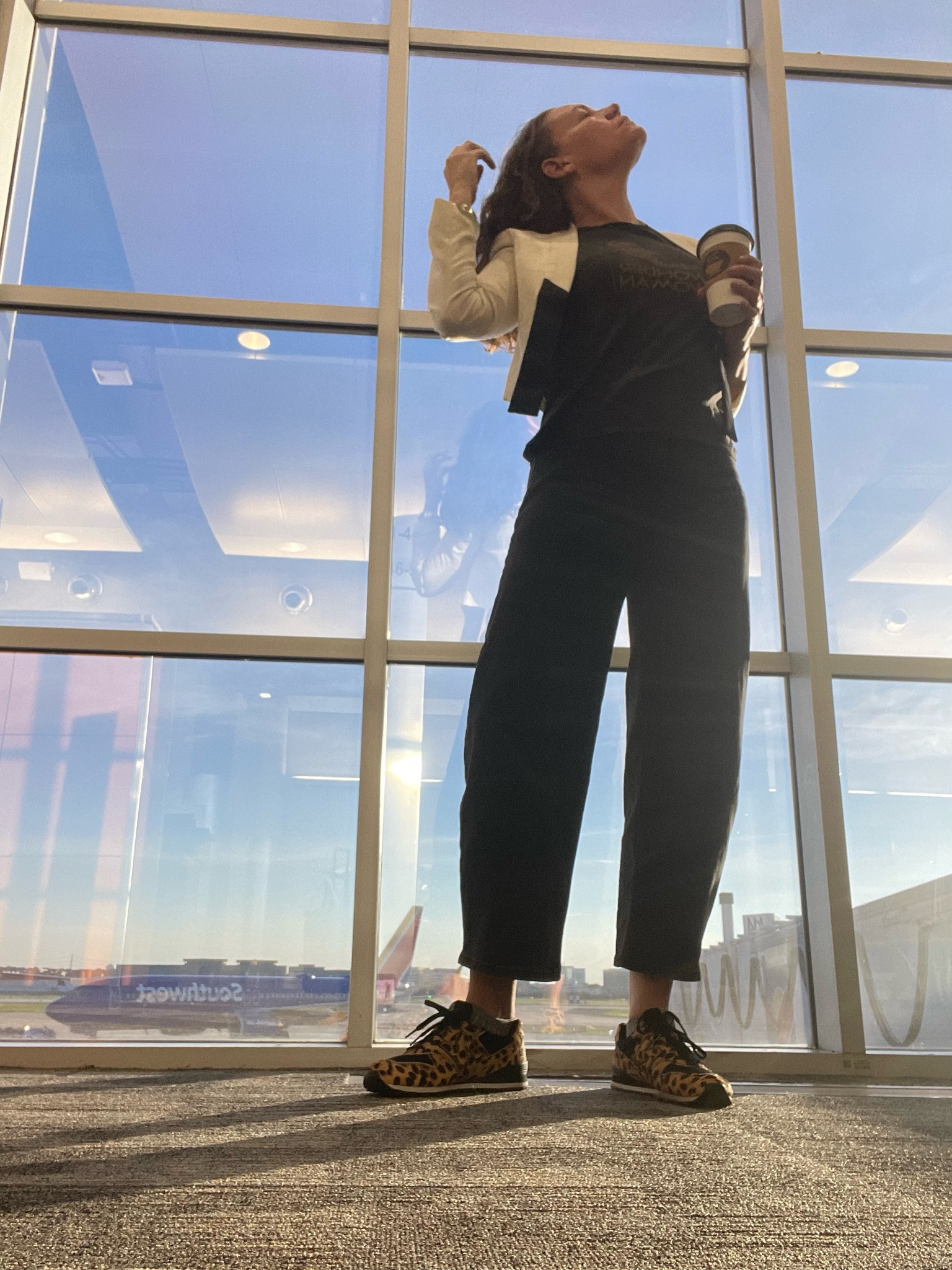 Adventures are afoot (and bubble denim with cropped jacket is oh so chic on a plane! ) #investmentpiece 

#LTKSeasonal #LTKOver40 #LTKStyleTip