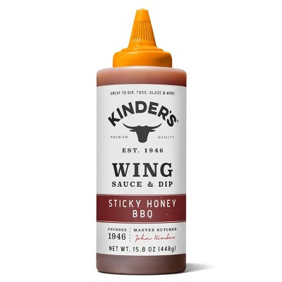 Kinder's Gluten Free Sticky Honey BBQ Wing Sauce and Dip - 15.8oz | Target