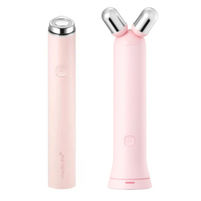 medicube - Age Booster Pro Mini Plus + V Roller Set - Pink | Stylevana