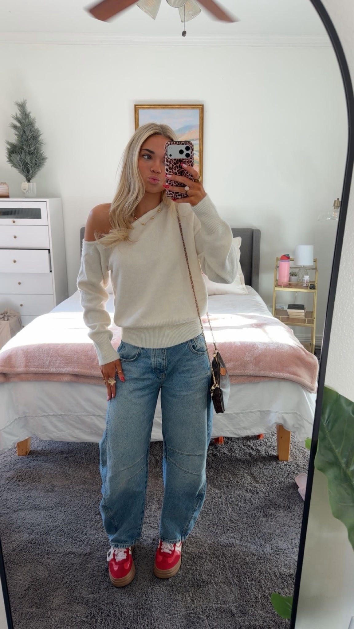 Love this sweater :) Jewelry is linked in my Amazon storefront ♥️