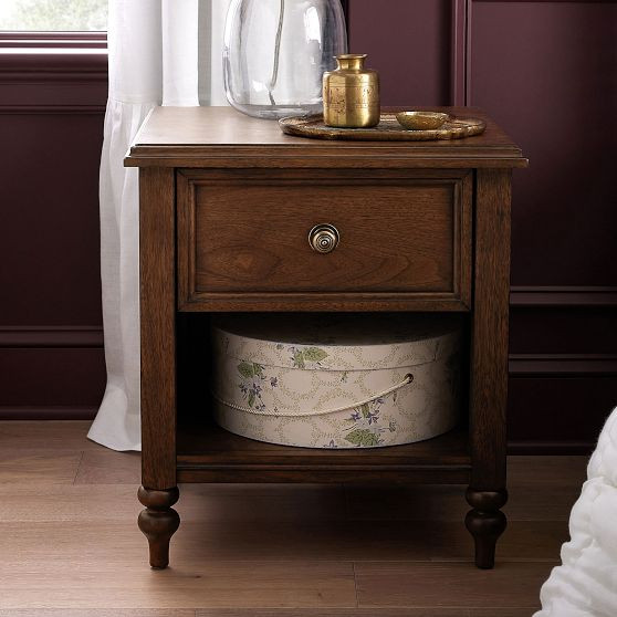 Chris Loves Julia Turned Wood Nightstand (20") | Pottery Barn Teen