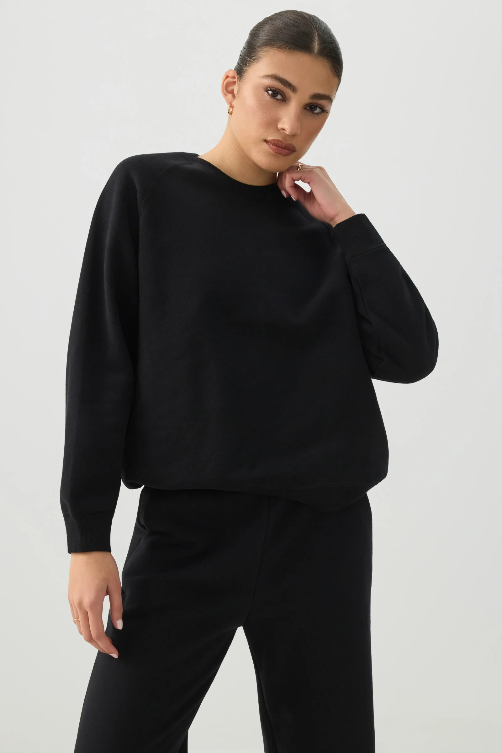 MADESOFT™ Fleece Raglan Crew Neck Sweatshirt | Ardene