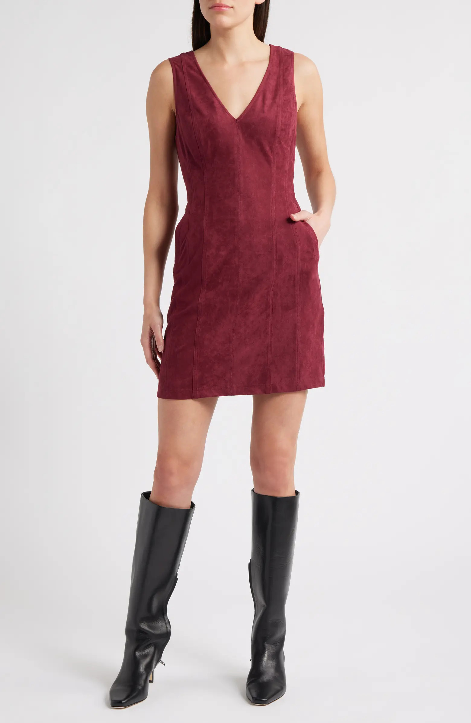 Nasha Faux Suede Sheath Dress | Nordstrom