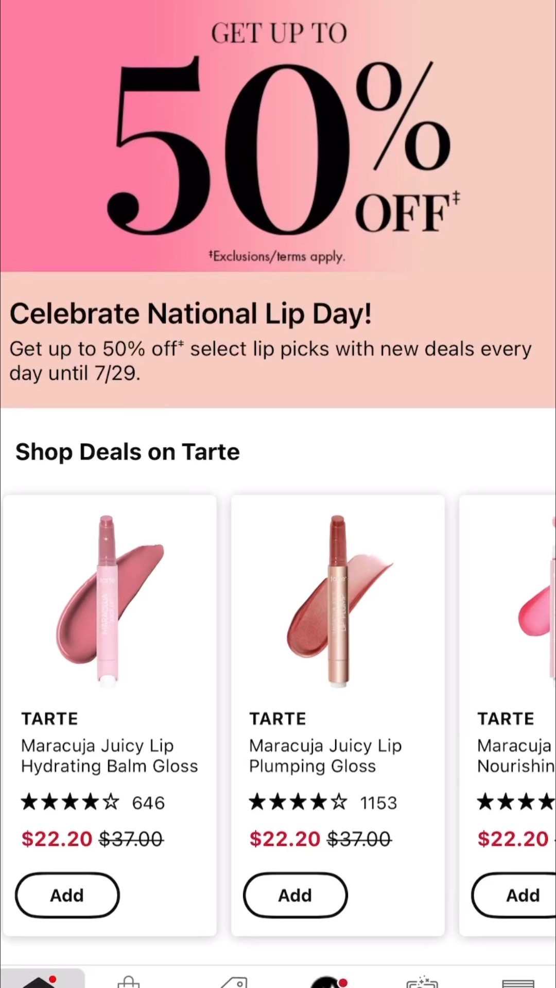 Happy National Lipstick Day! 💄
If you’ve been wanting to try or restock any Tarte Cosmetics lip products, now’s the perfect time — @sephoracanada is offering 50% off select lipsticks, and today’s spotlight is on Tarte! 🙌

Fun fact: Tarte was founded by the amazing Maureen Kelly, who’s still the CEO today. It’s a cruelty-free brand that gives back in big ways — supporting scholarships for young women, animal rescue, environmental efforts, and teachers. ❤️

All of this instantly makes me a Tarte lover — and if you’re anything like me, you might just fall in love too.

@tartecosmetics
#NationalLipstickDay #SephoraCanada #TarteCosmetics #CrueltyFreeBeauty #GiveBackWithBeauty