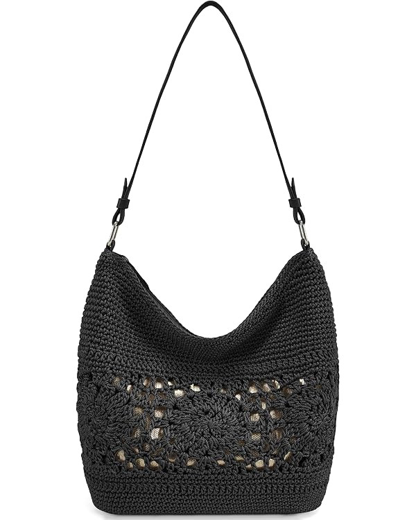 Crochet Hobo Bags for Women Woven Lightweight Boho Shoulder Purse and Handbags with Leather Strap | Amazon (CA)