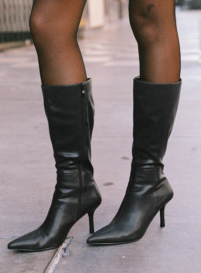 Elodiee Knee High Boots Black | Princess Polly AU