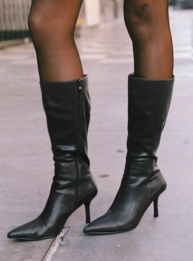 Elodiee Knee High Boots Black | Princess Polly AU