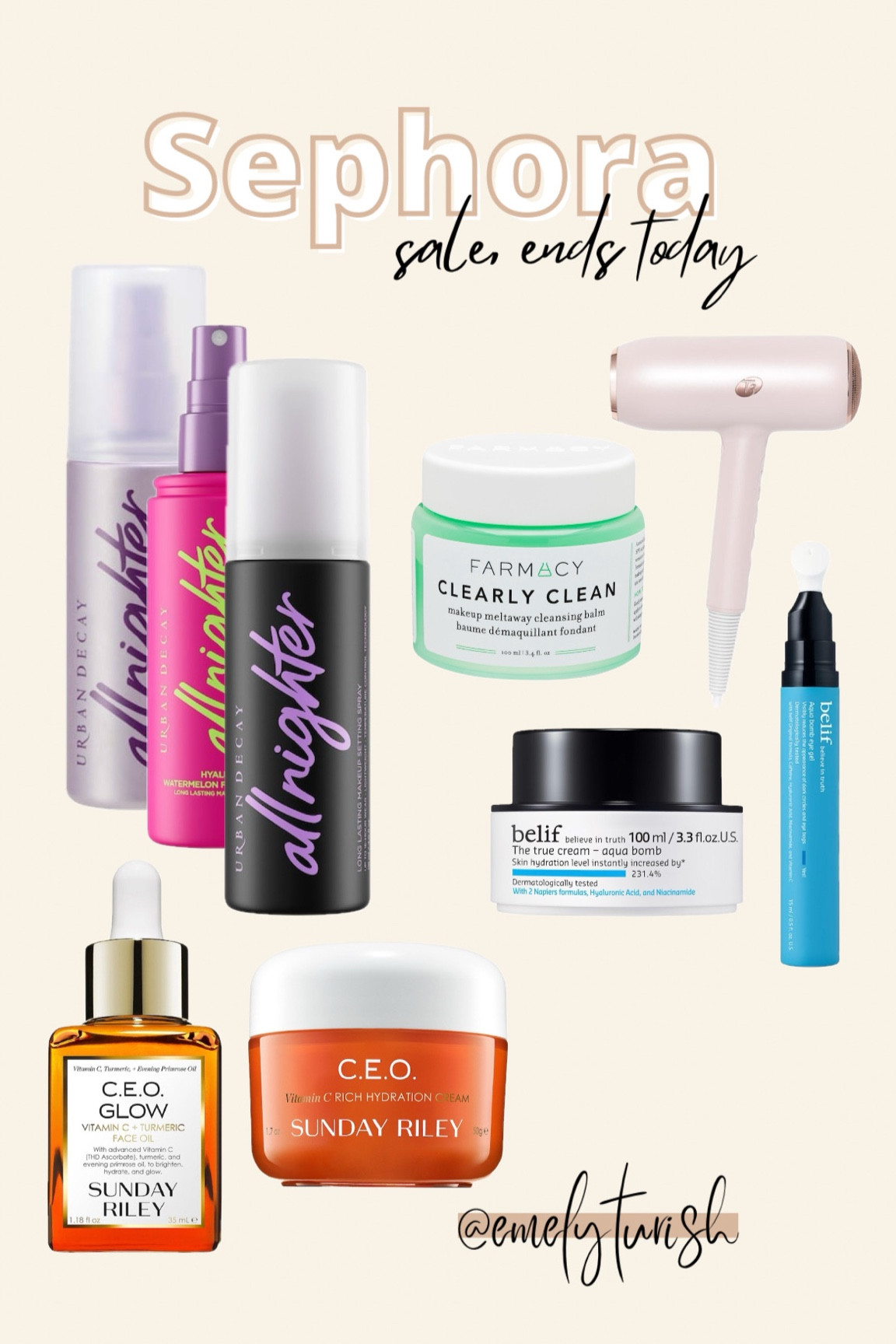 Sephora sale ends today, Tues. 2/18. Up to 50% off. Picked some skincare favorites included in the sale. 


Setting spray, hydrating, moisturizing, moisturizer, facial oil, hairdryer, blow dryer, cleanser, eye creamm

#LTKBeauty #LTKFindsUnder100 #LTKSaleAlert
