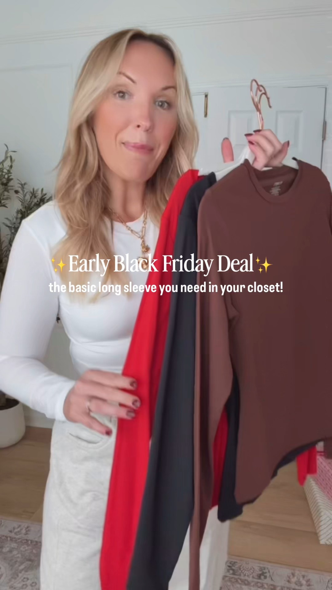 Closet staple long sleeve shirts, not see through and double lined! Wearing a med in the tops 

#LTKHoliday #LTKMidsize #LTKSeasonal