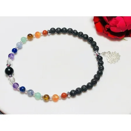 Shungite Advanced Chakra Bracelet | Holistic | Reiki | Yoga | EMF Protection | Walmart (US)