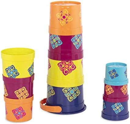 B. toys – Stacking Cups – 10 pcs – Colorful Nesting Cups – Bath & Backyard – Stackable ... | Amazon (US)