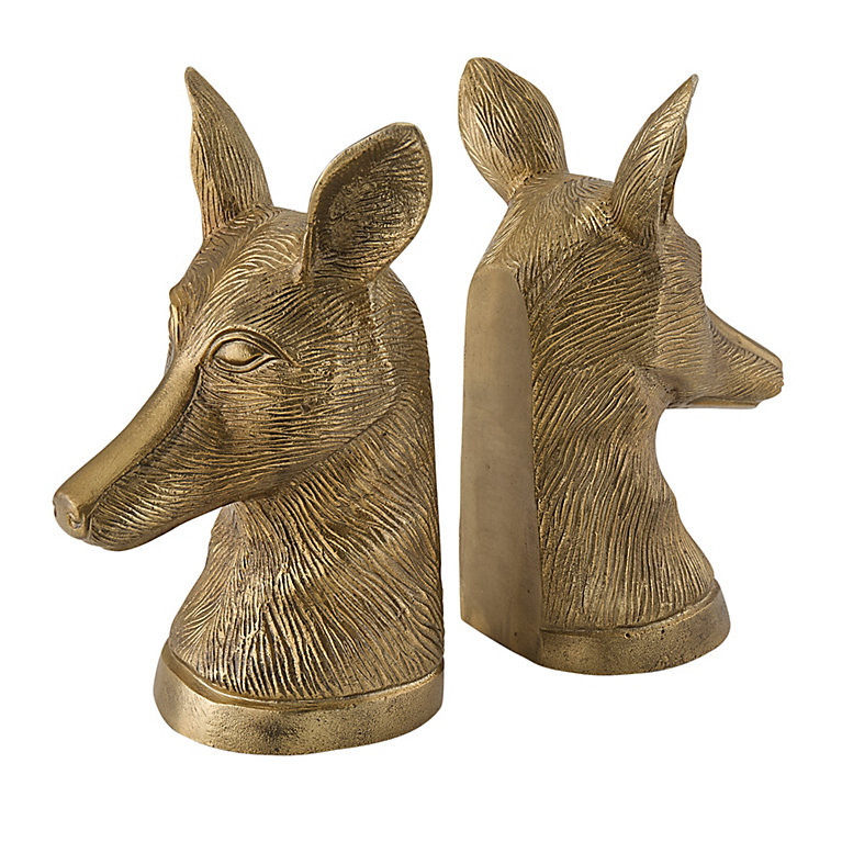 Carson Kressley Fox Head Bookends - Set of 2 | Ballard Designs, Inc.