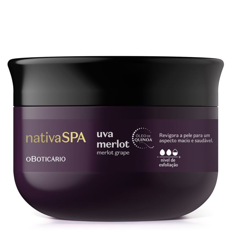 Esfoliante Corporal Nativa Spa Uva Merlot 200g | O Boticário | oBoticario (BR)