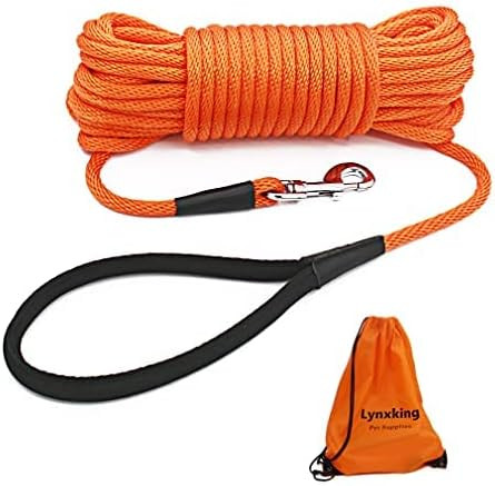 lynxking Check Cord Dog Leash Long Lead Training Tracking Line Comfortable Handle Heavy Duty Pupp... | Amazon (US)