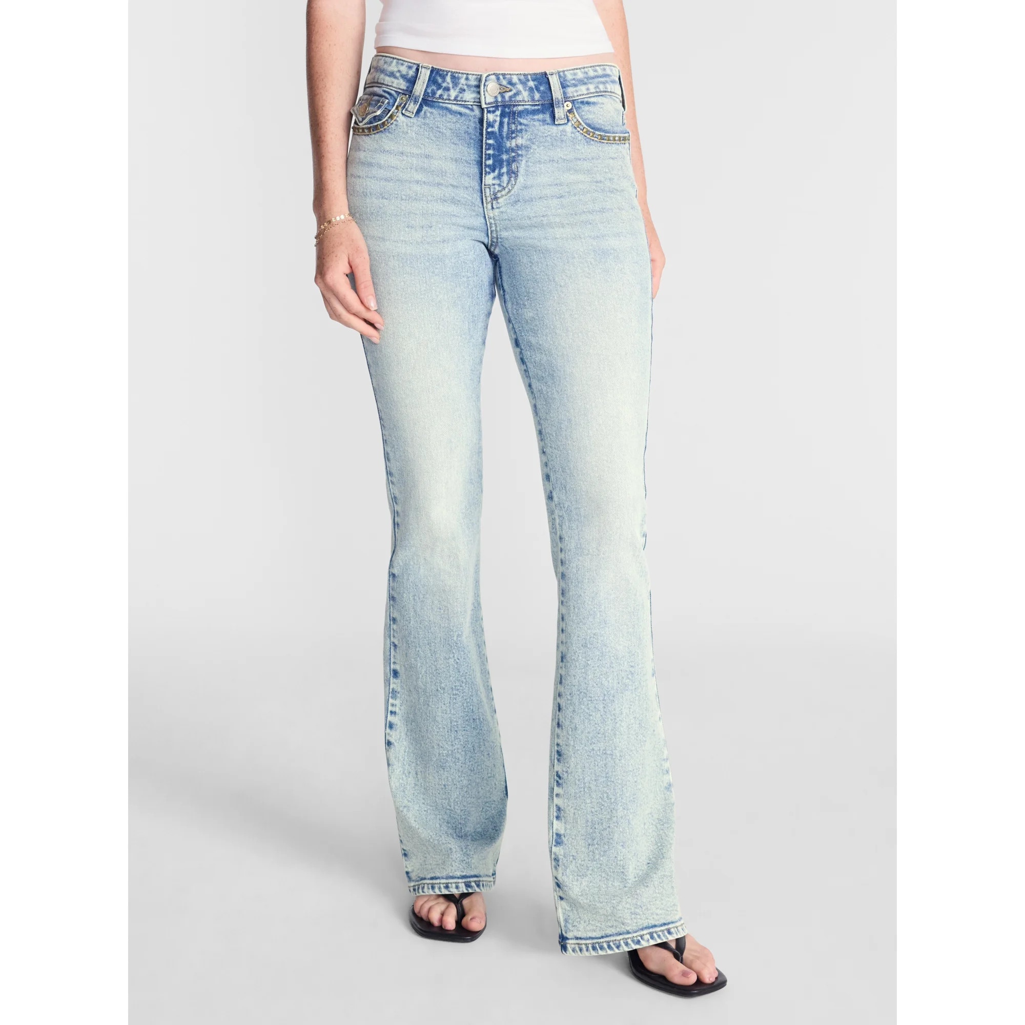 No Boundaries Extended Tab Bootcut Jeans, 31.5'' Inseam, Women’s 00-20 | Walmart (US)