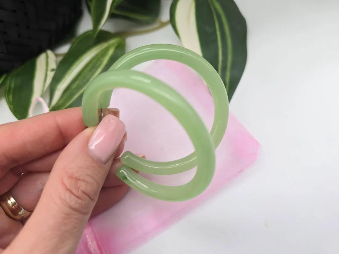 Green Acrylic Hoop Earrings: Summer Circle Jewelry - Etsy | Etsy (US)