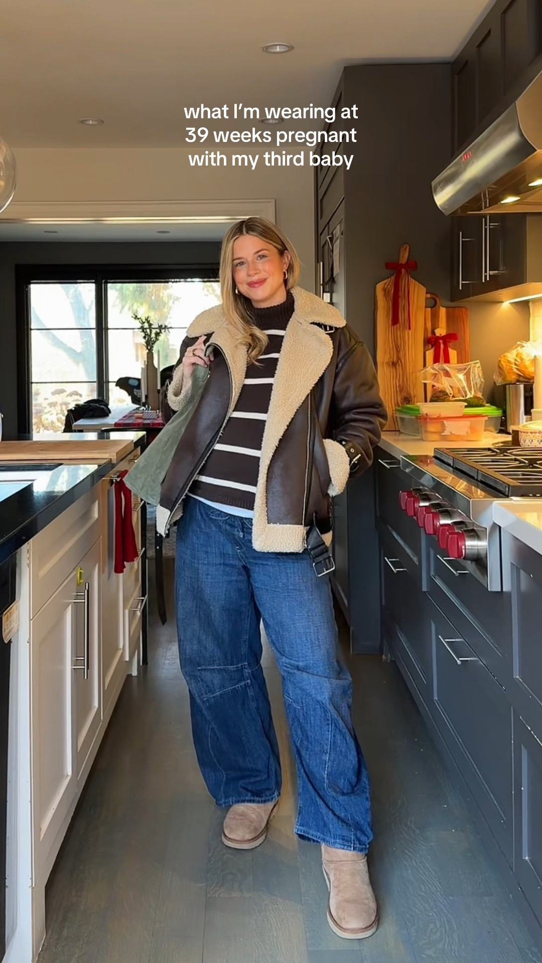 Jacket is 2 years old from Zara but they have similar styles available! My sweater is also last year gap but linked this year’s version in a pretty blue stripe.

#LTKcanada #LTKmaternity #LTKfall