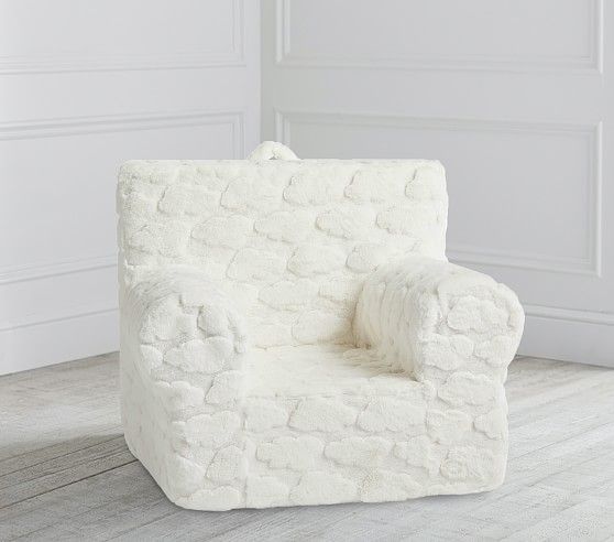 Ivory Clouds Faux Fur Anywhere Chair® | Pottery Barn Kids