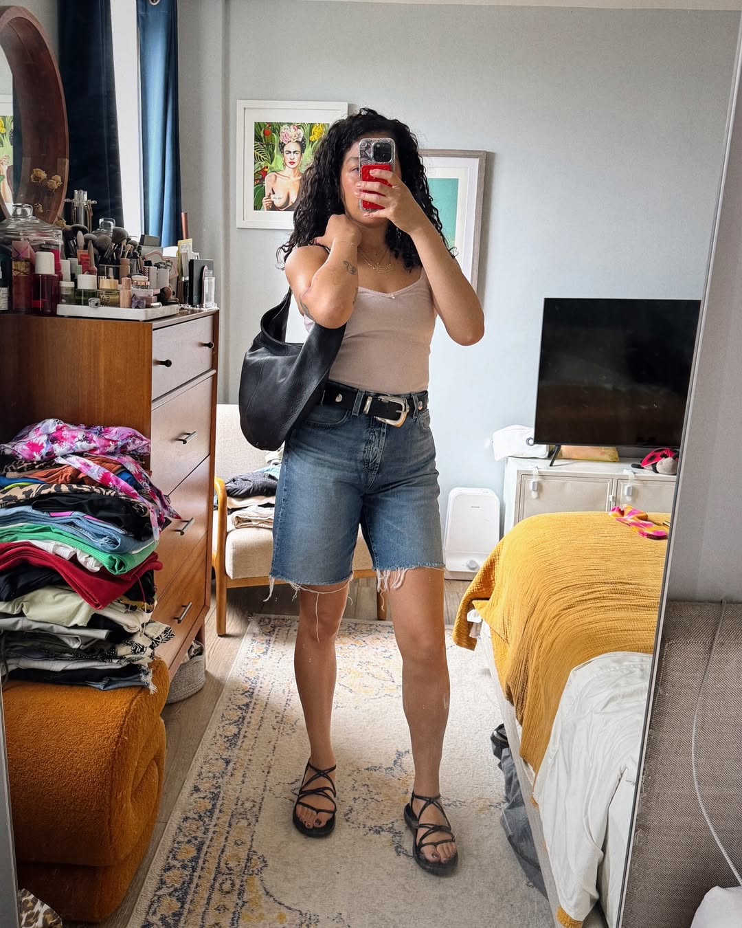 What She Carries: Errand run look. Simple, comfy, and the Market Tote makes it feel pulled together. 

// Casual, Casual Outfits, Casual Chic, Comfy Casual, Chic Casual, Womens Casual Outfit, Casual Style, Fashion, Outfits, Outfit Ideas, Outfit Inspo, Classy, Classy Outfit, Classy, Trending, Trendy, Trendy Outfits, Mom Fit, Mom In Style, Mom Style, Mom Outfits, Mom Fashion, Fall Mom Outfits, Casual Mom Outfits, Tote Bag, Shoulder Bag, Sandals, Sandals 2025, Platform Sandals, Tank Top, Belt, Belts Women, Denim Shorts 

 

#LTKStyleTip #LTKShoeCrush #LTKItBag