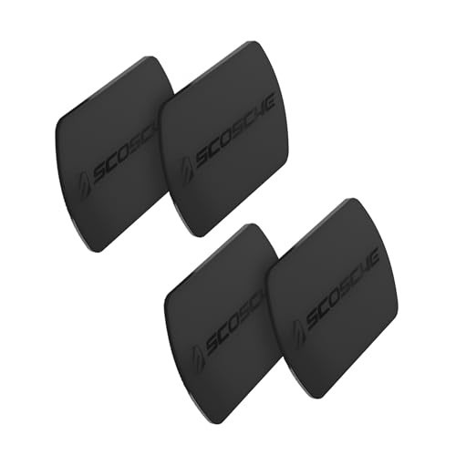Scosche MPLT54T-4PKBP0 MagicMount Replacement Plate Kit for Magnetic Car Phone Mount Holder, Metal Plates w/Extra Strength Hold for Smartphone, Tablet, Magnet Cell Phone Stand & Phone Case, Pack of 4 | Amazon (US)