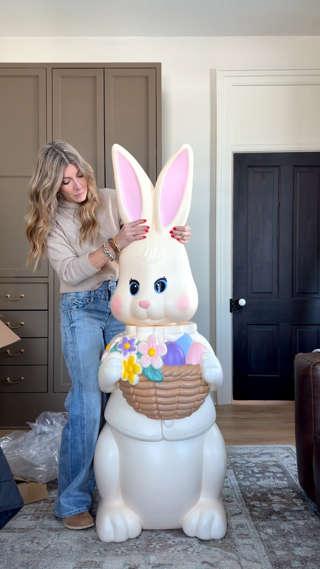 🐇🐇Comment “bunny” and I’ll DM you the link to this post. Must be following for automation to work, FYI.🐇🐇

I have a feeling this one is going to be very divided 🤣
I spotted this 5 foot bunny at Walmart and immediately added him to my cart. I couldn’t decide if he was adorable or slightly terrifying…so I had to see it in person. I mean, he’s just so nostalgic looking, I could t help it. 
He comes fully painted this year (no DIY needed), and he lights up at night. Honestly, the light up feature makes him even cuter… or maybe even creepier depending on how you look at it? FYI, it sold out last year so if you love him , run!!! 🫶🏻


#LTKSaleAlert #LTKHome