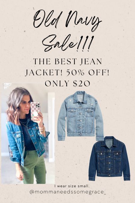 This sale ends today! 50% off the best demin jacket! Size small 

#LTKSeasonal #LTKunder50 #LTKstyletip